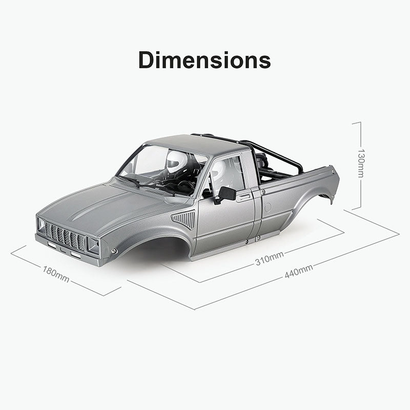 INJORA IR60-10 Hard Body with Interior & Bed Cage for 1/10 RC Crawler