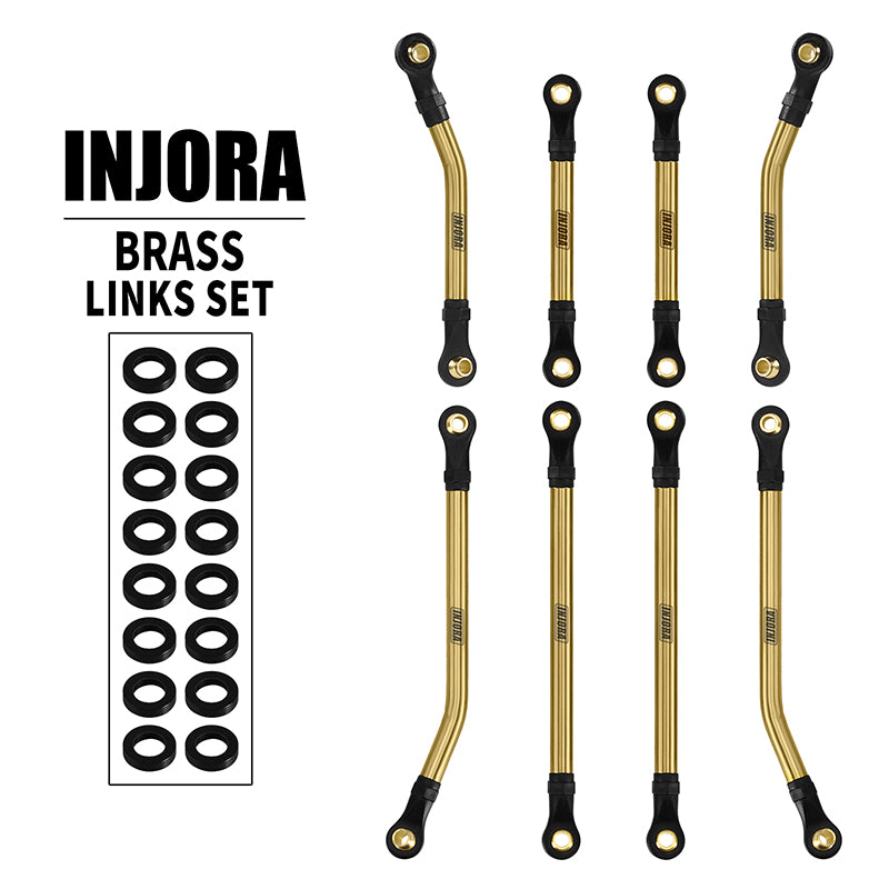 INJORA 8PCS Brass High Clearance Links Set for 1/18 TRX4M High Trail K