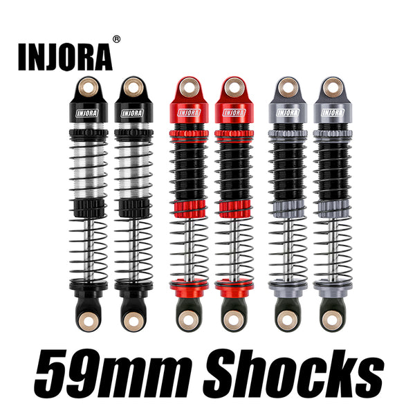 INJORA 59mm Long Threaded Oil Shocks for 1/18 TRX4M (4M-42)