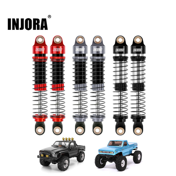 INJORA 59mm Long Threaded Oil Shocks for 1/18 Redcat Ascent-18 HPI Venture18