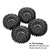 INJORA 1.3" 70*27mm Aluminum Wheels with Swamp Claw Tires for 1/16 1/18 1/20 1/24 RC Crawlers