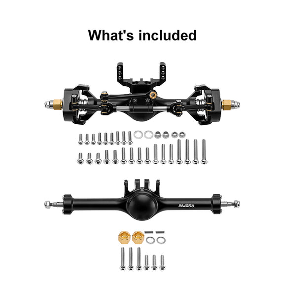 INJORA +7mm Planet Axles with Double Joint Shafts for 1/18 TRX4M