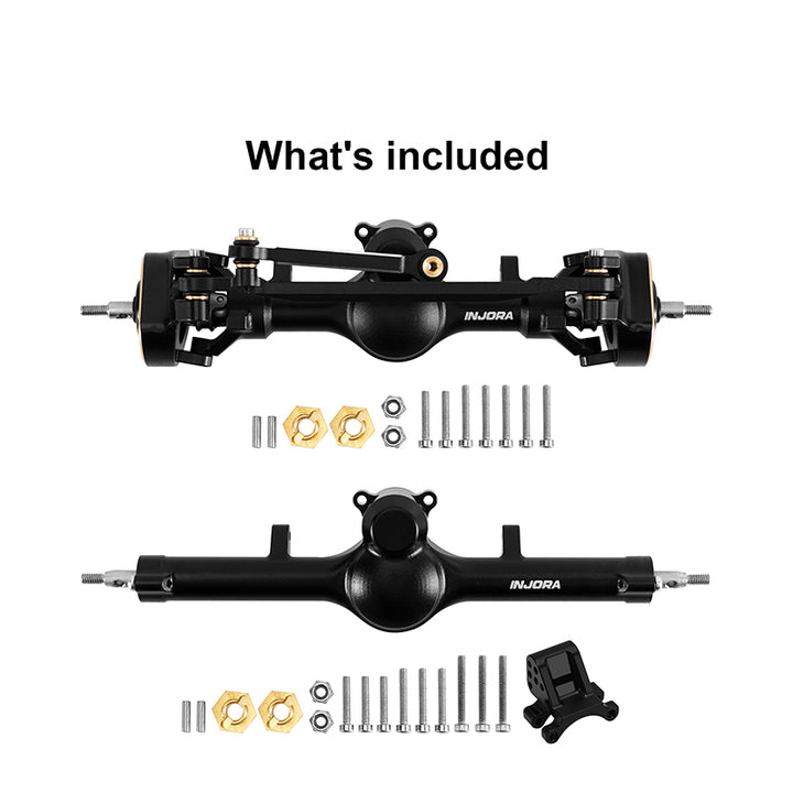 INJORA +4mm Planet Axles with Double Joint Shafts for 1/24 SCX24
