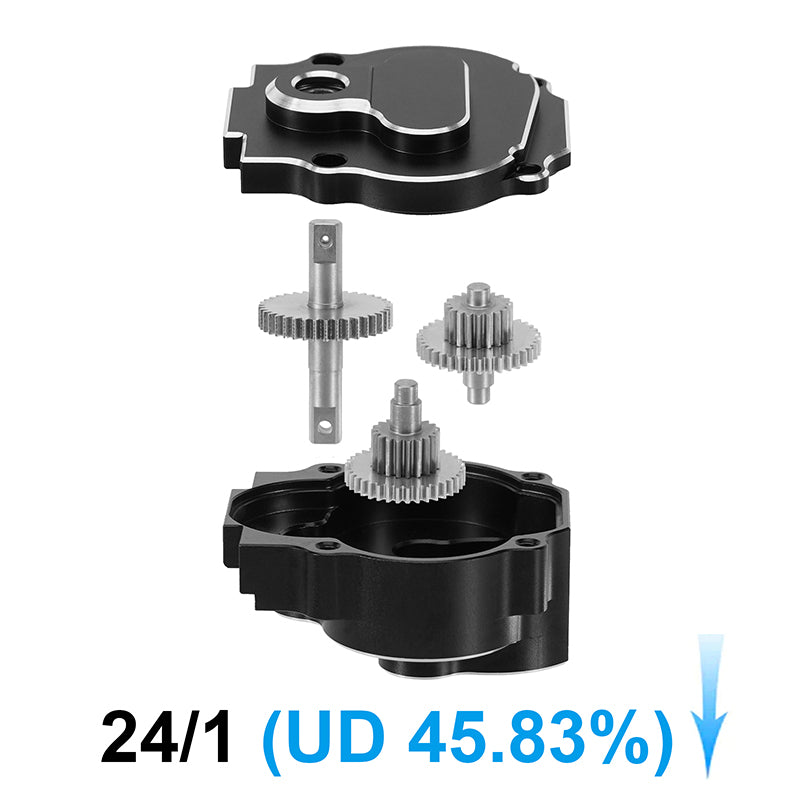 INJORA CNC Aluminum Complete Transmission for 1/18 Redcat Ascent-18