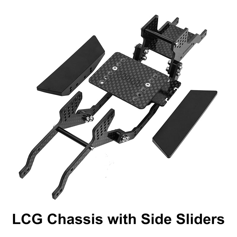 INJORA LCG Carbon Fiber Chassis Kit for 1/18 Redcat Ascent-18