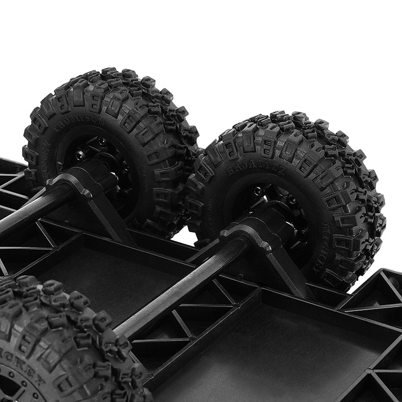 INJORA Utility Plastic Trailer with Hitch for 1/18 RC Crawler TRX4M