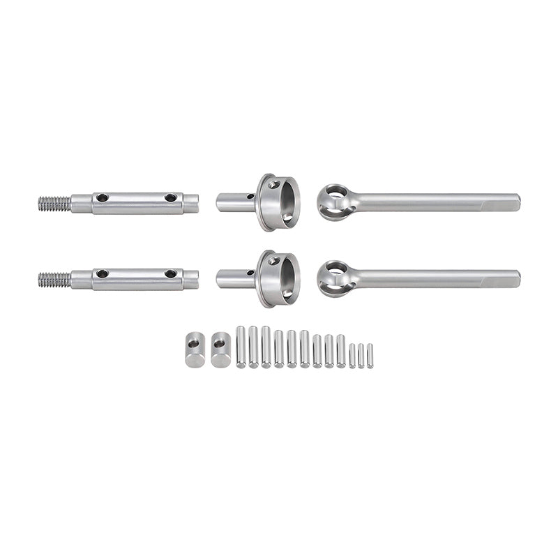 INJORA Stainless Steel Rear Axle Shafts for 1/18 Redcat Ascent-18