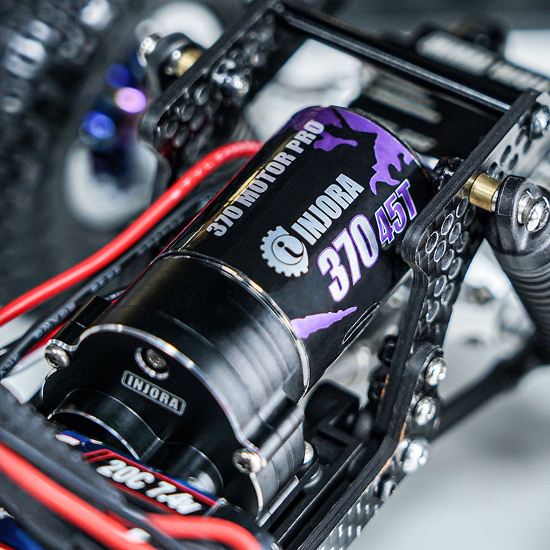 INJORA 370 Brushed Motor with Aluminum Transmission for 1/18