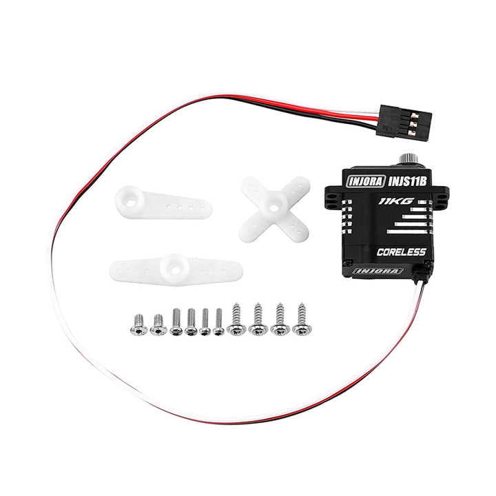 Micro Servo INJORA 11KG Coreless Con Ingranaggi In Acciaio Per SCX24 E 1/24 RC Crawler - 3