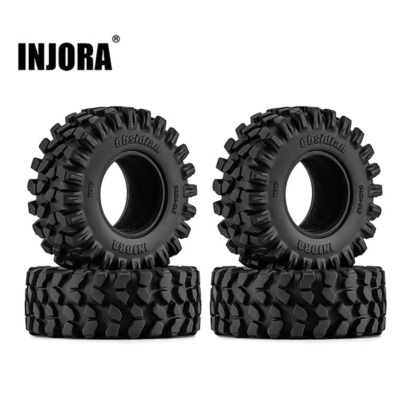 INJORA 1.3" 64*24mm Obsidian Rock Crawling Tires (T1323)