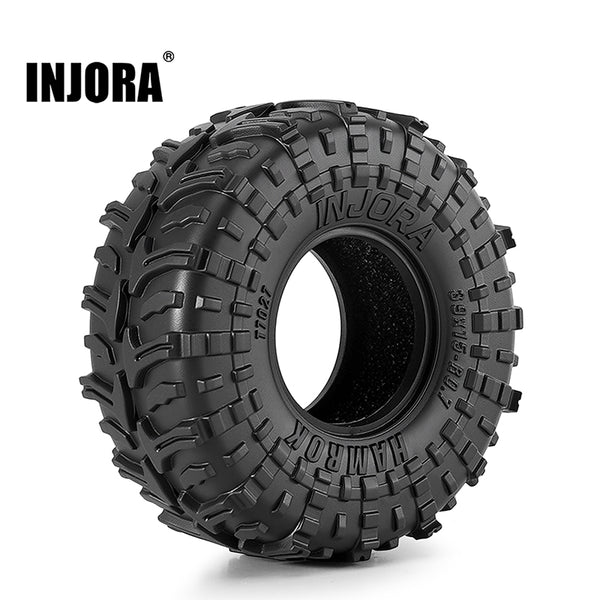 INJORA Maverix M/T RC-banden van 0,7 inch, 34 x 12 mm, voor 1/30 Axial