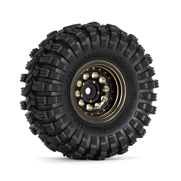 INJORA – Jantes Beadlock 1.0 En Laiton/aluminium – ModuWheel Pour TRX4M SCX24, Offset -4,4 Mm