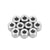 INJORA 50PCS M1.4 M2 Flat Stainless Steel Washers Spacers for 1/24 SCX24 AX24