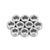 INJORA 50PCS M1.4 M2 Flat Stainless Steel Washers Spacers for 1/24 SCX24 AX24