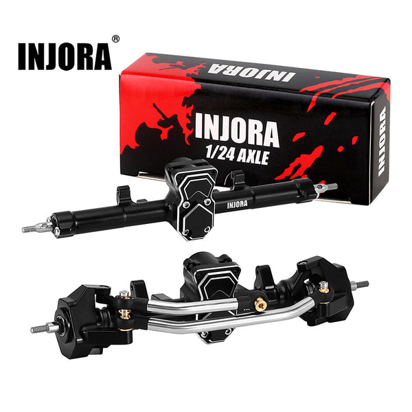 INJORA +4mm ProSteer Double Joint Aluminum Axle for 1/24 SCX24