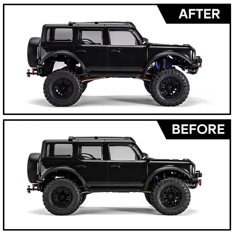 INJORA CNC Aluminum Shock Mounts Height Lift Kit for 1/18 TRX4M Defend