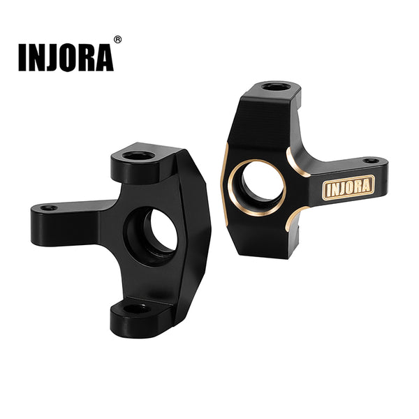 INJORA Black Brass Steering Knuckles for 1/24 FMS FCX24M