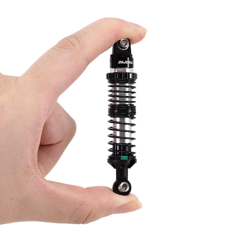 INJORA DRX Dual-Rate Spring Oil Shocks for 1/10 RC Crawlers, 80mm