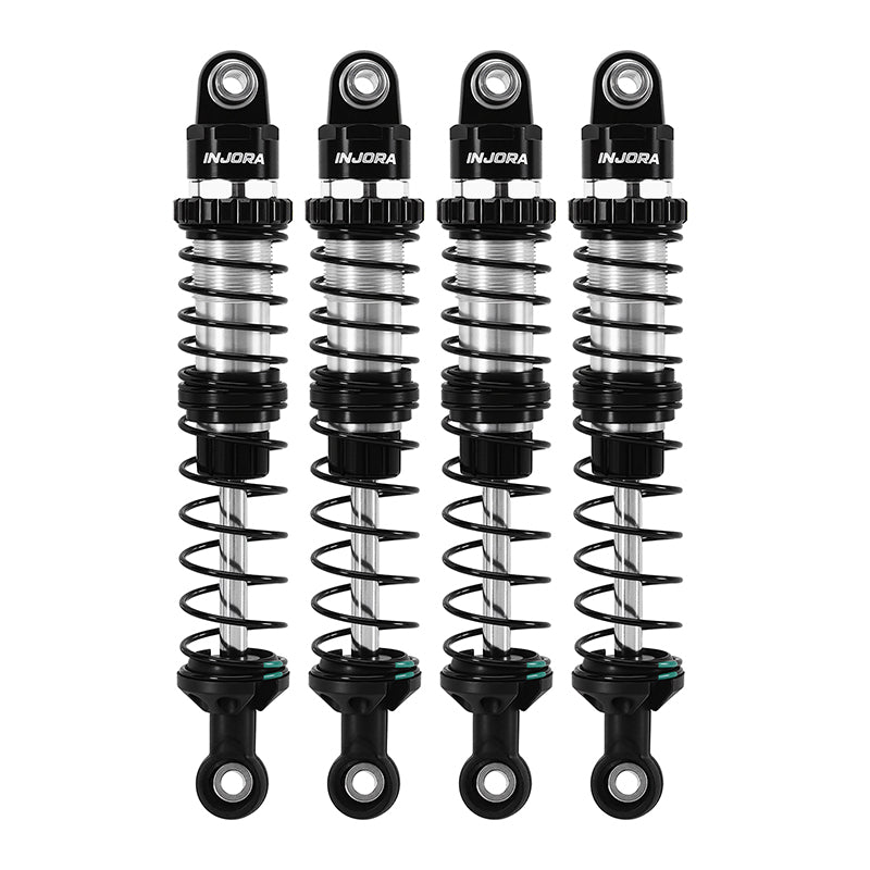 INJORA DRX Dual-Rate Spring Oil Shocks for 1/10 RC Crawlers, 80mm