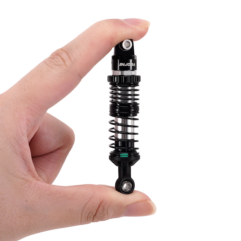 INJORA DRX Dual-Rate Spring Oil Shocks for 1/10 RC Crawlers, 80mm