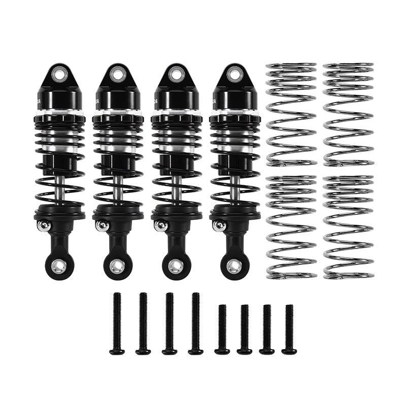 INJORA 64mm Oil Shocks with Progressive Rate Springs for Mini Slash 4X