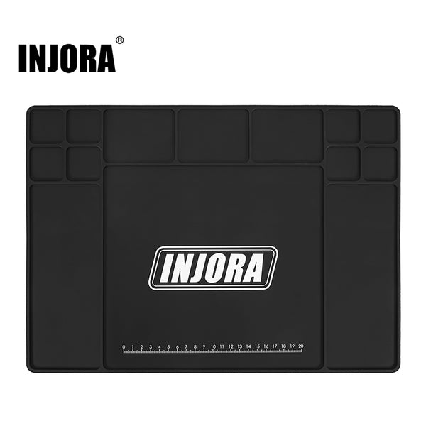 INJORA Silicone Work Mat Pit Mat for 1/18 1/24 RC Car (420x297mm)
