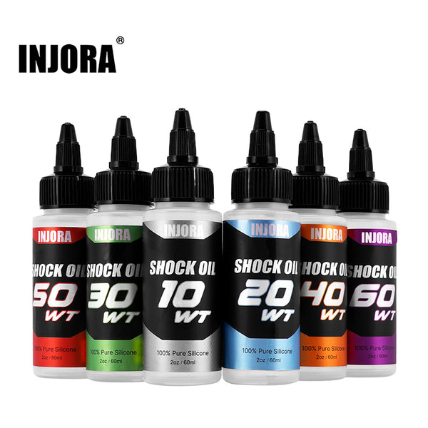 [US Warehouse] INJORA Silicone RC Car Shock Oil (10WT 20WT 30WT 40WT 50WT 60WT)