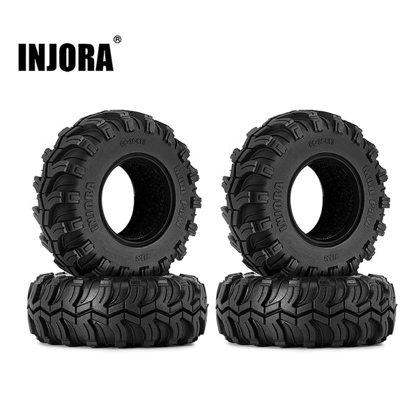INJORA 1.3" 64*24mm Mud Paw M/T Tires (T1324)