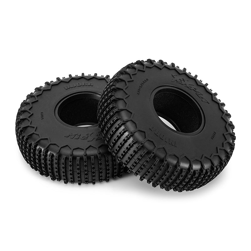 INJORA 1.9 XHX Pin Tires For RC Crawlers - S5 Compound 122x36mm With Foam Inserts
