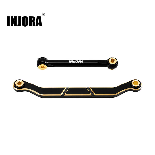 INJORA Black Brass Steering Links for 1/18 Redcat Ascent-18 High Steer