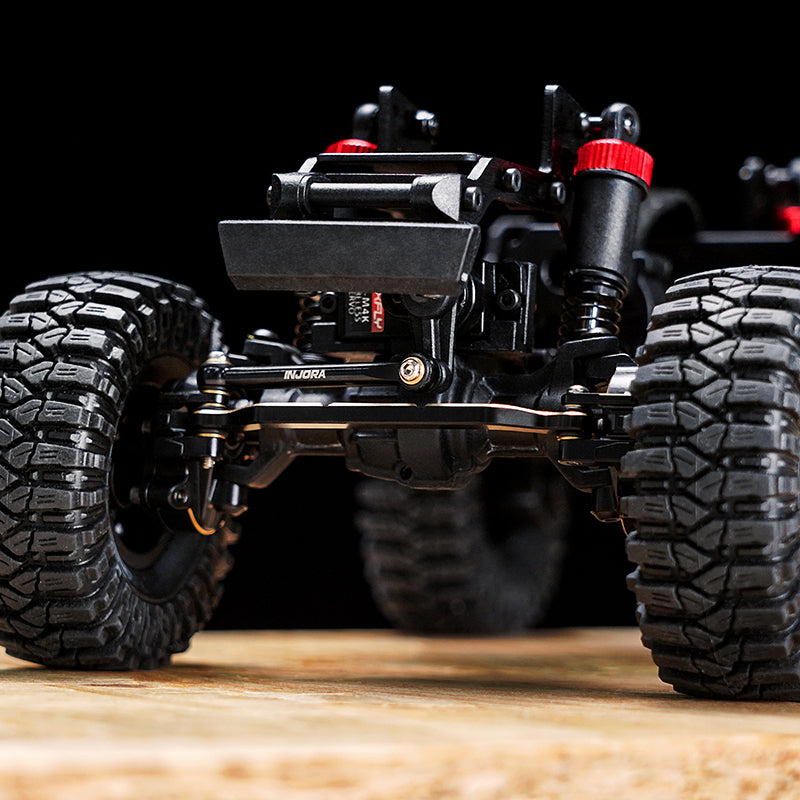 【ほいさ】　SC-243 INJORA Black Brass Steering Links for 1/18 Redcat Ascent-18 High Steer