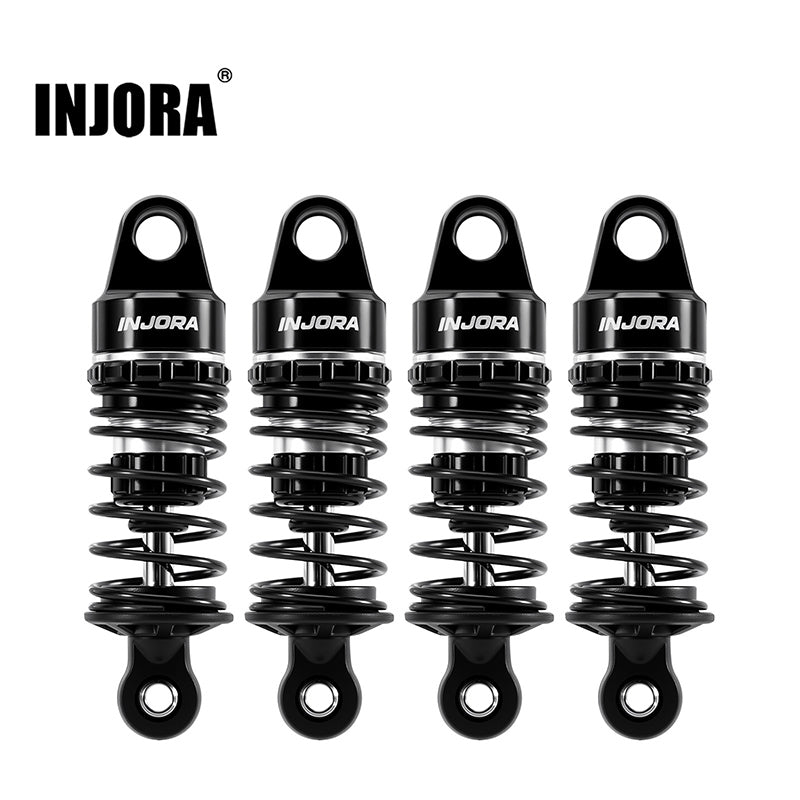 INJORA 45mm Oil Shocks with Progressive Rate Springs for 1/12 Losi Nas