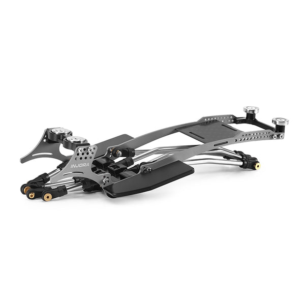 scx24 lcgシャーシ INJORA Rockover Titanium LCG Chassis Kit for 1/24 SCX24, 156mm Wheelba