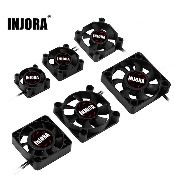 INJORA 25/30/35/40/45/50mm ESC Cooling Fans for RC Cars