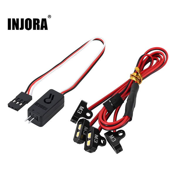 INJORA RC LED Barre 44 LEDs RC Lumière de Toit RC Accessoire pour 1/10 RC Crawler Axial SCX10 INJORA RC LED Barre 44 LEDs RC Lumière de Toit RC Accessoire pour 1/10 RC Crawler Axial SCX10