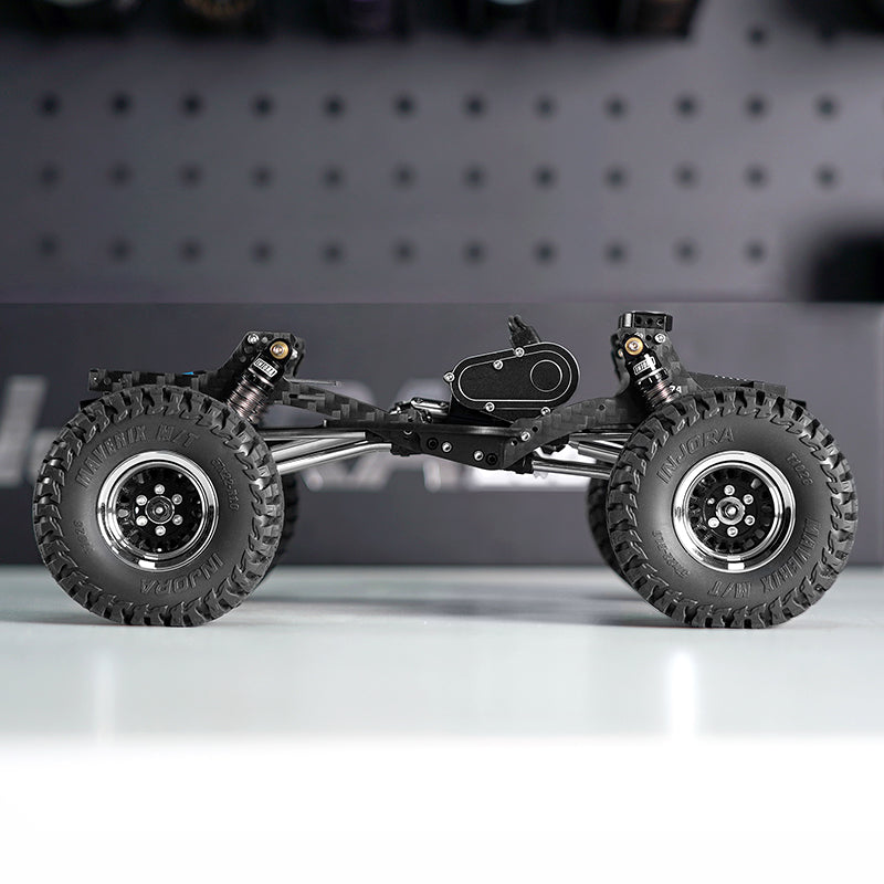 scx24 lcgシャーシ INJORA Carbon Fiber LCG Chassis Kit for 1/24 SCX24, 132mm Wheelbase, 1
