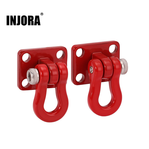 Lybunair Gancho De Remolque Con Cadena Para Coches RC – Juego De Enganche De Acero Para SCX10, TRX4, D9 Y Otros 1/10
