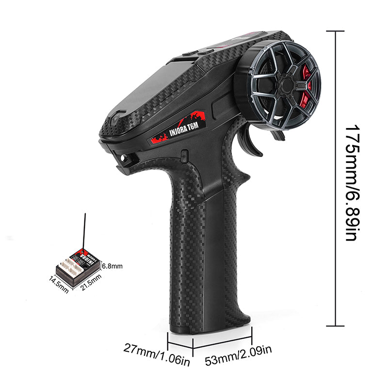 INJORA T6M 2.4GHz Transmitter with Micro 4CH Receiver for 1/30 SCX30
