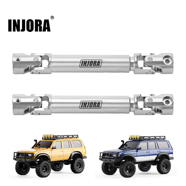 INJORA Rvs Aandrijfas D-vormige gat aandrijfas voor FMS FCX18 LC80 Upgrade 1/18 Rc Crawler INJORA Rvs Aandrijfas D-vormige gat aandrijfas voor FMS FCX18 LC80 Upgrade 1/18 Rc Crawler