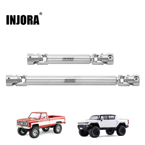 INJORA Stainless Steel Drive Shafts for 1/18 FCX18 K10 HUMMER EV