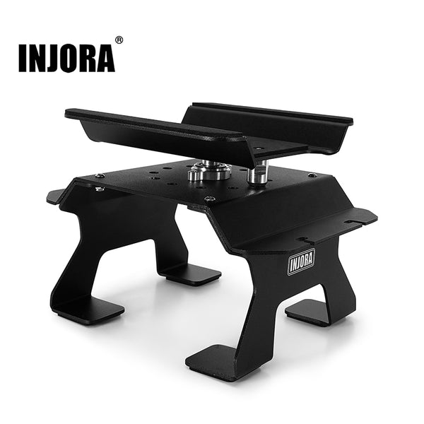 INJORA Aluminum RC Car Stand with Shock Holder for 1/10 RC Cars