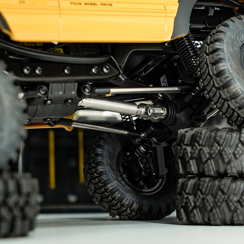 INJORA Stainless Steel Drive Shafts with D Shaped Hole for 1