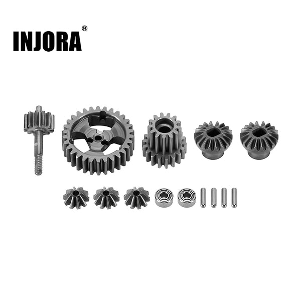 INJORA Stainless Steel Transmission Gear Set for Losi Micro-B Micro-T
