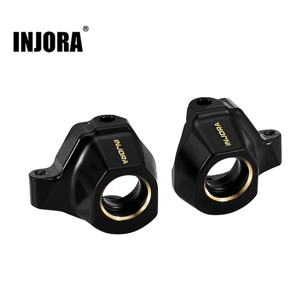 INJORA Black Brass Steering Knuckles for 1/30 Axial SCX30