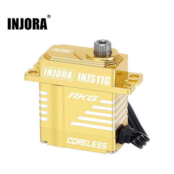 INJORA INJS11GD 11KG Waterproof High Voltage Coreless Servo for 1/24 1