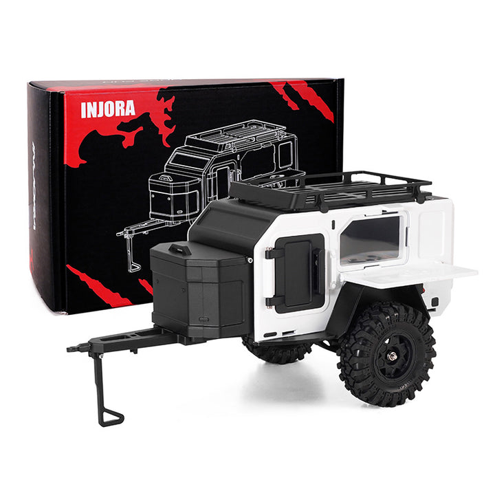 INJORA Off-Road Camping Trailer for 1/18 1/24 RC Crawlers TRX4M SCX24