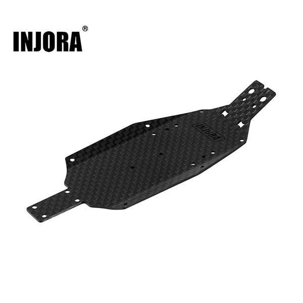 INJORA Châssis Fibre De Carbone Forgé Pour Losi Micro-T 1/28 – Poids 7g – Pièce De Rechange Léger