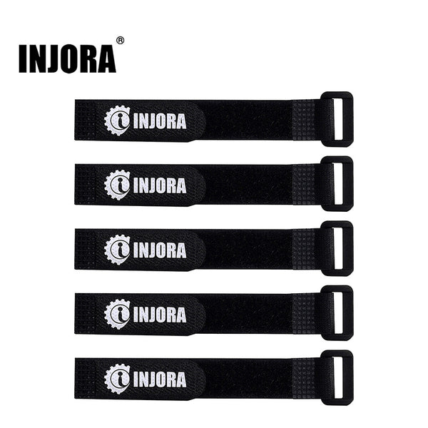 INJORA 5PCS 20*2cm 30*2cm Non-Slip Battery Straps for 1/10 RC Cars