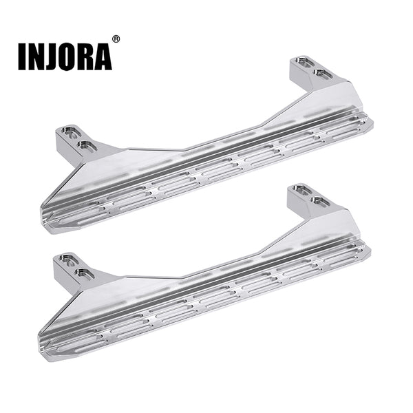INJORA CNC Aluminum Rock Sliders Side Pedal for 1/10 RC Crawler FMS FCX10