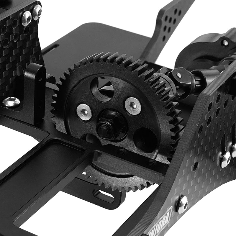 INJORA Front Mounted Transmission LCG Carbon Fiber Chassis Kit for 1/1 INJORA Front Mounted Transmission LCG Carbon Fiber Chassis Kit for 1/1